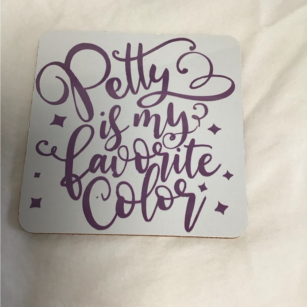 Purple Decorative Coaster